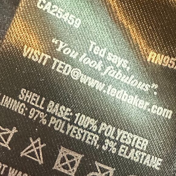 Ted Baker London Dahil Marina Mosaic Lace Tunic Dress Ombre Cocktail Size 4 - Picture 12 of 12